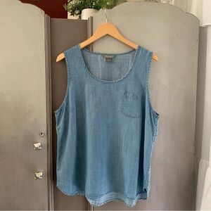 Natural Reflections Denim Blue Sleeveless Top